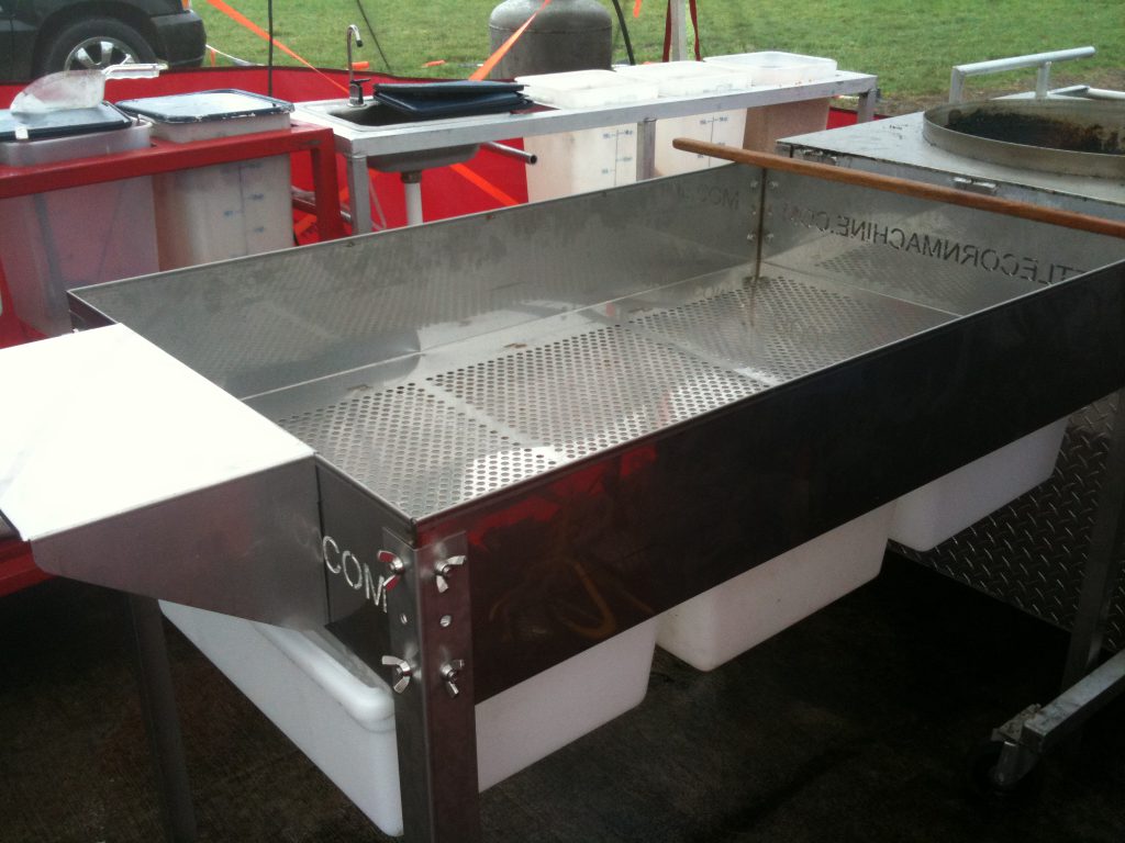 sifting lazer cut table Kettle Corn Machine Company