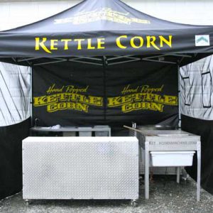 kettle corn sifting machines, kettle corn cooling tables, kettle corn kernel collector, kettle corn kitchen, kettle corn popping machines, kettle corn machines online, kettle corn machines in the USA, american made kettle corn machines, portable kettle corn machines, custom cannopy tents, custom caravan tents